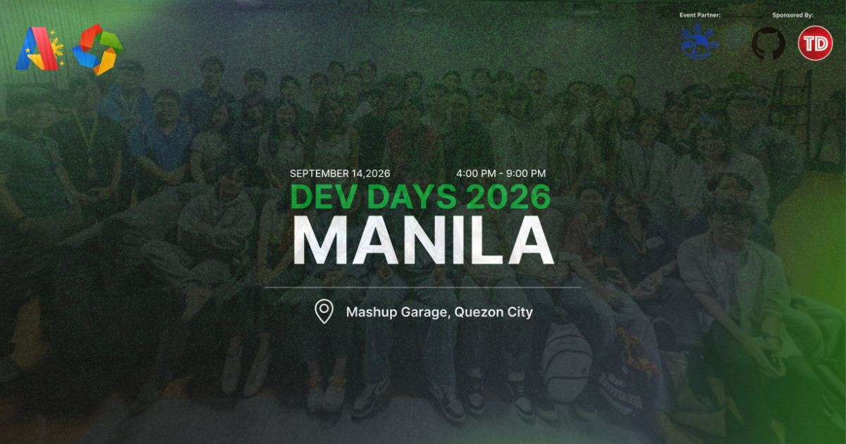 GITHUB DEV DAYS MANILA 2026 (FRAMES)